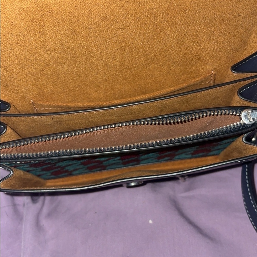 Coach mini Klare Crossbody Bag - Teal and Burgundy - Picture 5 of 5